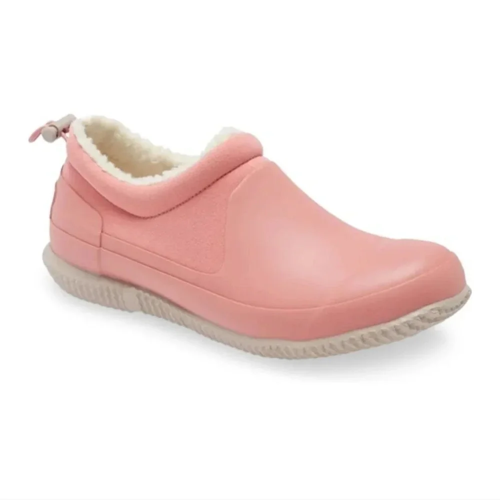 Hunter Big Kids sherpa rain shoes Hibiscus Pink Size 5 Eu 36
